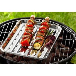 Perforuotas plieninis kepimo padėklas 34,5x24,5 cm / BBQ