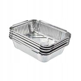 Aliuminio grilio padėklai 22,5x16 cm 5 vnt. medžiaga