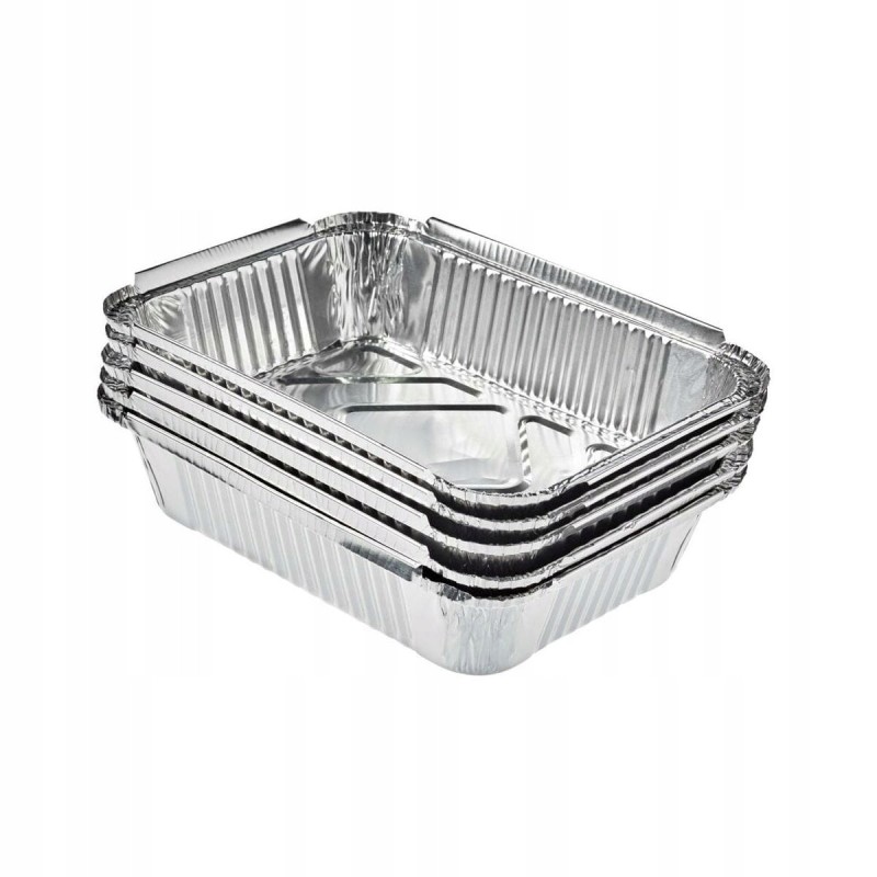 Aliuminio grilio padėklai 22,5x16 cm 5 vnt. medžiaga