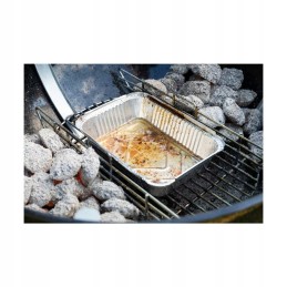 Aliuminio grilio padėklai 22,5x16 cm 5 vnt. medžiaga