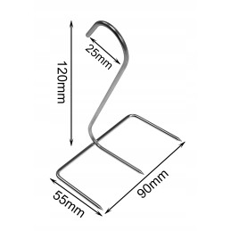 K-300 kabliukai vištienos, šoninės, filė rūkymui, 5 vnt