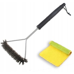 Šepetys, grotelių valiklis, grotelės, vielinė šluostė