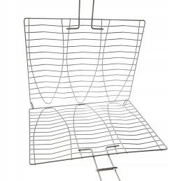 Metalinės grotelės žuviai kepti, 28x55,5 cm