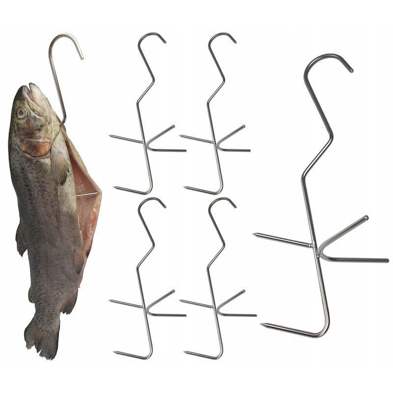 H-320 kabliukai sykų upėtakių rūkymui 5 vnt