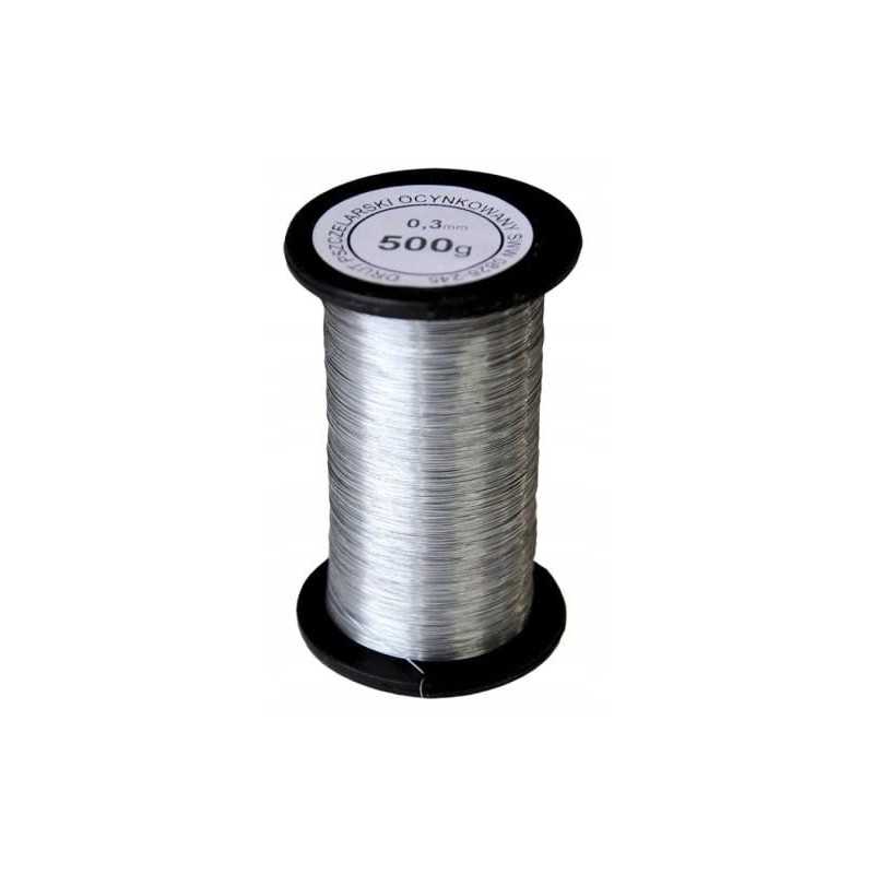 Bitininkystės viela - cinkuota 0,3 mm / 500 g