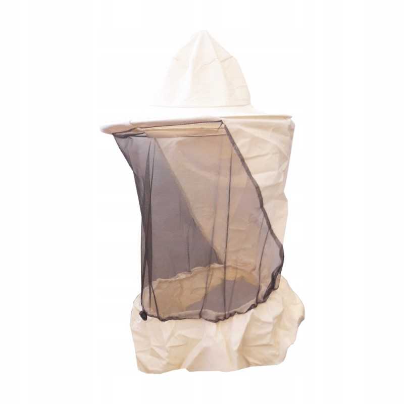 Lengva bitininkiška kepurė su tinkleliu, linas