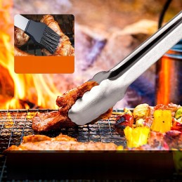 Grilio stalo įrankių rinkinys, priedai, dėklas, 3 vnt