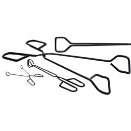 Juodos grilio žnyplės, ilgis 31,5 cm