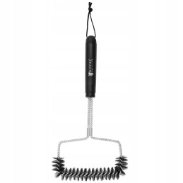 Plieninės vielos grotelių grilio šepetys, plotis 16