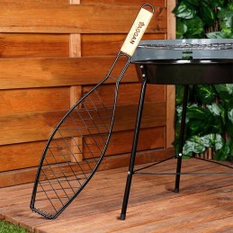 Žuvies kepsninės grotelės, uždaros, metalinės, plieninės grotelės