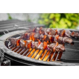 Šašlyko iešmelių 6 viename rinkinys, saugaus plieno
