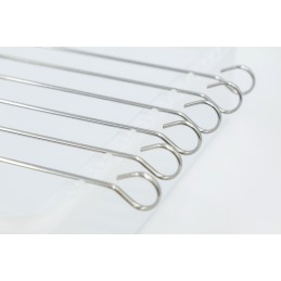 Šašlyko iešmelių 6 viename rinkinys, saugaus plieno