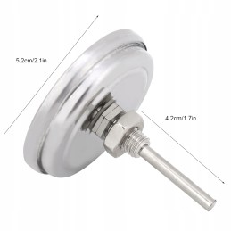 Termometras BBQ grilio rūkyklai nuo 100 iki 700 f, nerūdijančio plieno su sriegiu