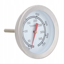 Termometras BBQ grilio rūkyklai nuo 100 iki 700 f, nerūdijančio plieno su sriegiu