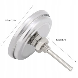 Termometras BBQ grilio rūkyklai nuo 100 iki 700 f, nerūdijančio plieno su sriegiu