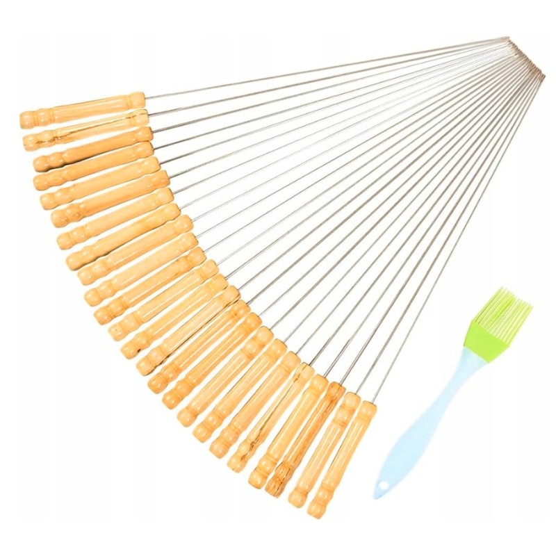 Metaliniai iešmo pagaliukai, 24 vnt 33 cm