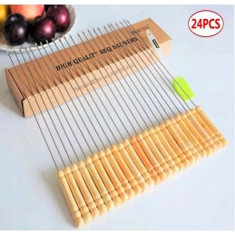 Metaliniai iešmo pagaliukai, 24 vnt 33 cm