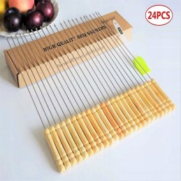 Metaliniai iešmo pagaliukai, 24 vnt 33 cm