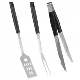 3 dalių rinkinys kepimo žnyplėms, mentelei ir iešmui