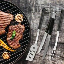 3 dalių rinkinys kepimo žnyplėms, mentelei ir iešmui