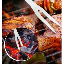 3 dalių rinkinys kepimo žnyplėms, mentelei ir iešmui