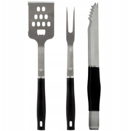 3 dalių rinkinys kepimo žnyplėms, mentelei ir iešmui