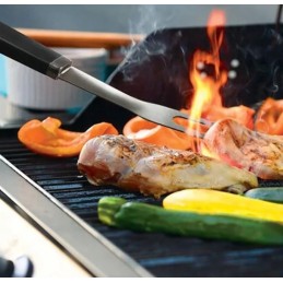 3 dalių rinkinys kepimo žnyplėms, mentelei ir iešmui