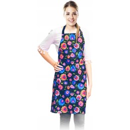 Priekinė virtuvės prijuostė - liaudies raštas iš Łowicz