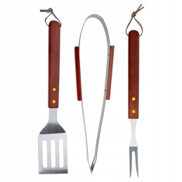 ☀️Virtuvės aksesuarai šašlykams kepimo žnyplių stalo įrankių rinkinys iš 3 dalių☀️