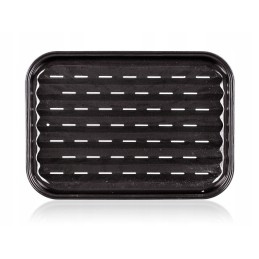 Daugkartinio naudojimo emaliuotas plieninis grilio padėklas 35x24 cm
