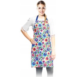 Priekinė virtuvės prijuostė - liaudies raštas iš Łowicz