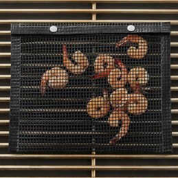 Tefloninis vokas krevetėms ir daržovėms kepti ant grotelių