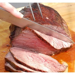 Šakutė mėsos drožimui, pjaustymui ir porcijoms