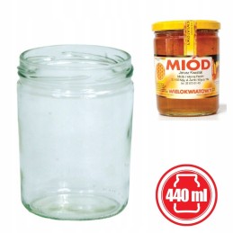 Pakuotėje 12 stiklainių, 440 ml, konservai, medus, uogienė