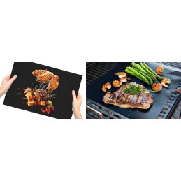 Tefloninis grilio kilimėlis grilio padėklas orkaitės kepimo skarda 5 vnt