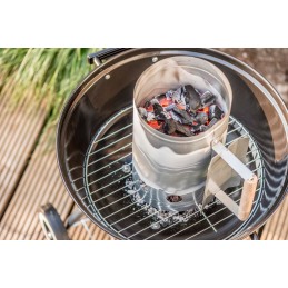 Kaminas griliui apšviesti anglies briketais, bbq starteris