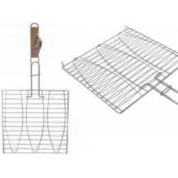 Grilio grotelės žuviai kepti, uždaros, grilio grotelės 28 x 28 cm