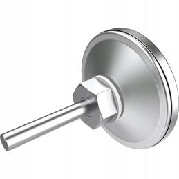 Termometras rūkyklai, griliui, griliui - su sriegiu ir tvirtinimo veržle