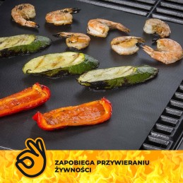 Tefloninis grilio kilimėlis grilio padėklas orkaitės kepimo skarda 5 vnt