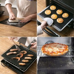 Tefloninis grilio kilimėlis grilio padėklas orkaitės kepimo skarda 5 vnt
