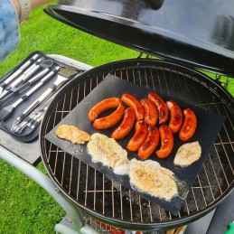 Tefloninis grilio kilimėlis grilio padėklas orkaitės kepimo skarda 5 vnt