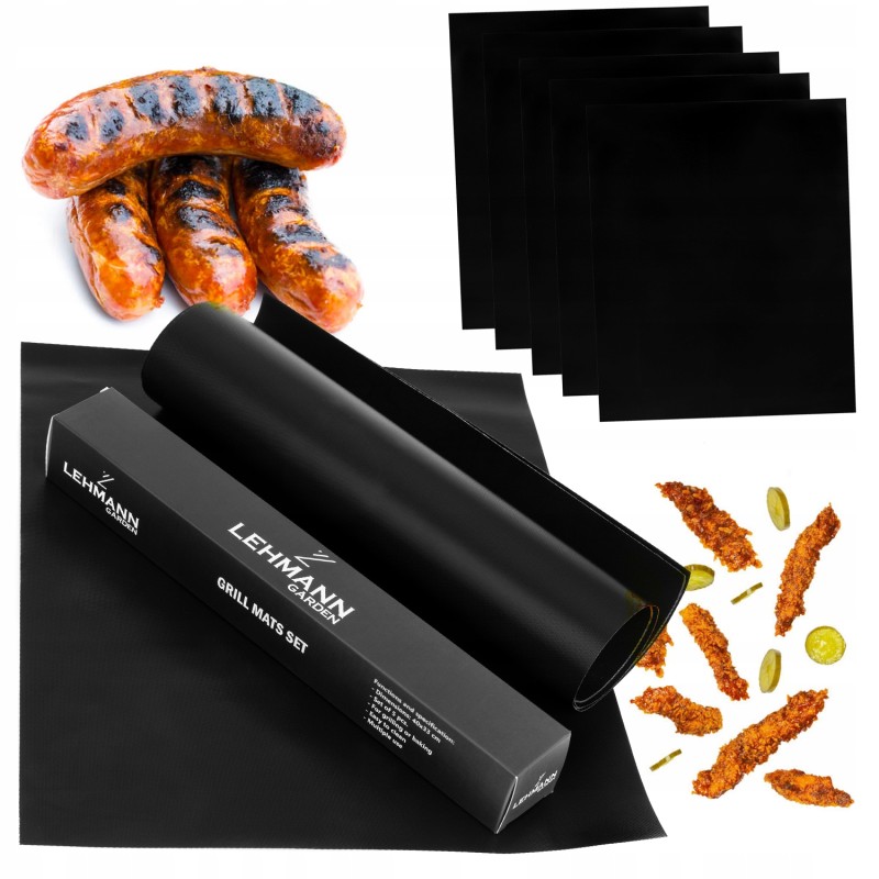 Penkių kilimėlių rinkinys! perkate net penkis 40x33 cm matmenų tefloninius kilimėlius, kurie suteikia lankstumo ir patogumo ruoš