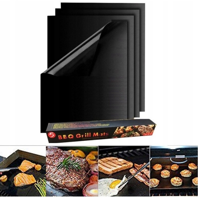 Grilio kilimėlis Tefloniniai kilimėliai 40 x 33 cm 4 vnt