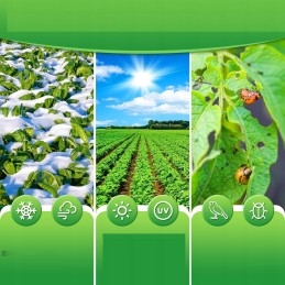 Patvari žiemos apsauga nuo šalčio augalams, dideli, 3x9 m