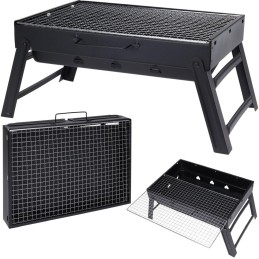 ⭐ portable foldable charcoal camping grill suitcase garden camping ⭐