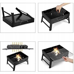 ⭐ portable foldable charcoal camping grill suitcase garden camping ⭐