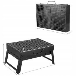 ⭐ portable foldable charcoal camping grill suitcase garden camping ⭐