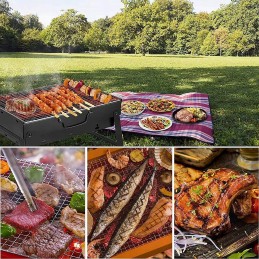 ⭐ portable foldable charcoal camping grill suitcase garden camping ⭐