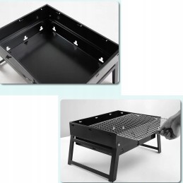 ⭐ portable foldable charcoal camping grill suitcase garden camping ⭐