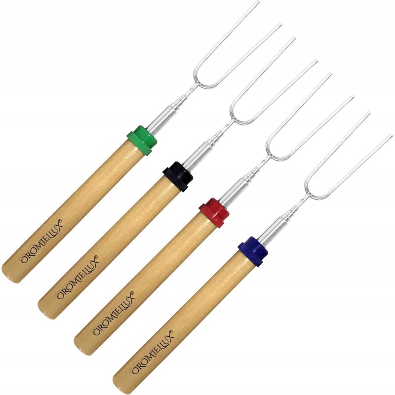 Teleskopinė šakutė ant grotelių laužui 4 vnt